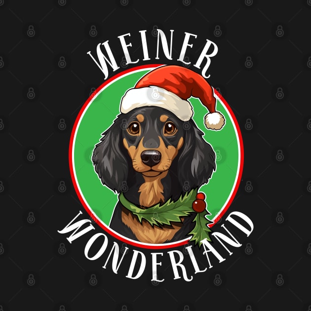 Weiner Wonderland - Funny Dachshund Christmas by eighttwentythreetees