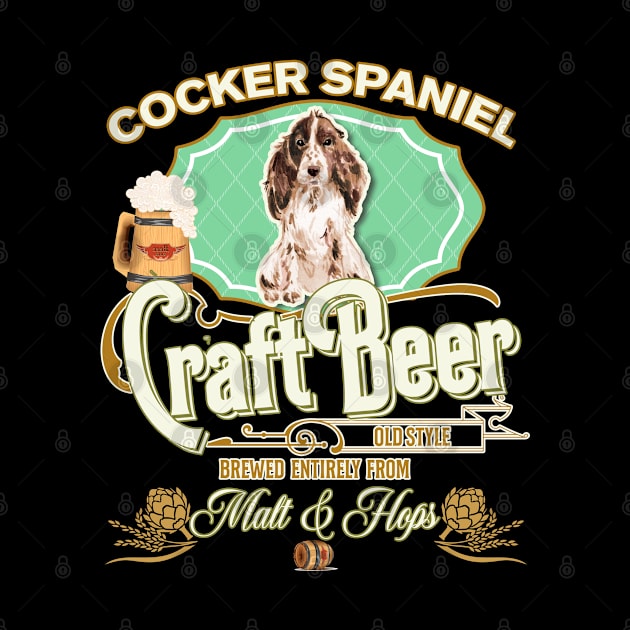 Cocker Spaniel Gifts - Beer Dog lover by StudioElla