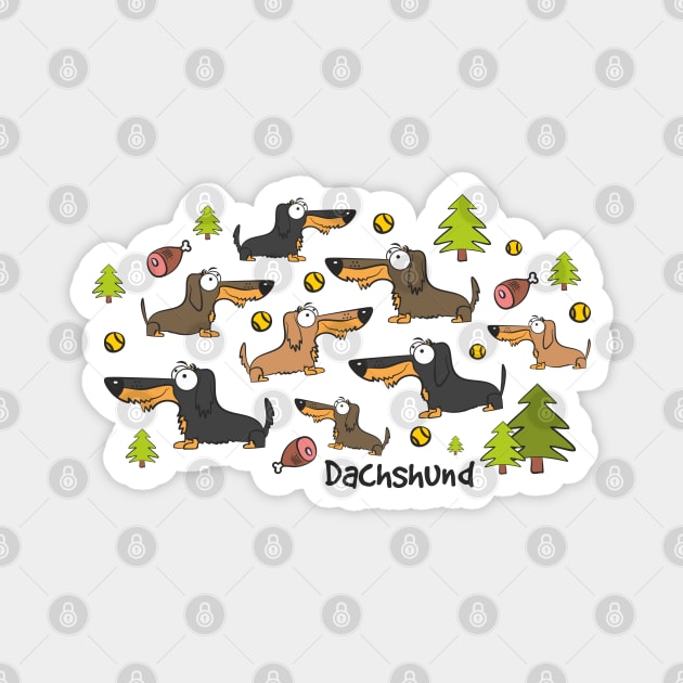 Dachshund Magnet by DWG