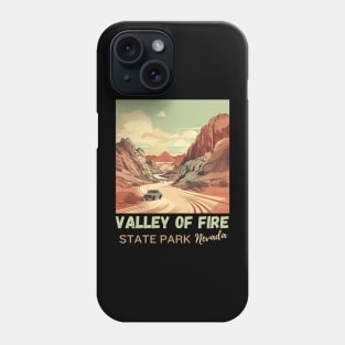 Valley Of Fire State Park Nature Lover Vintage Hiking Outdoor Travel Adventure Phone Case