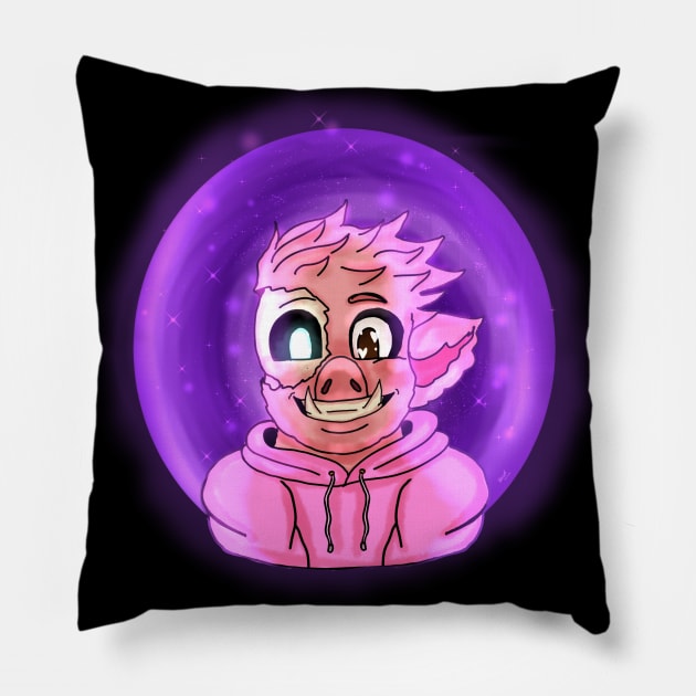 Zombie Pig Pillow by Queen_Glacia