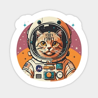 Cat Astronaut Magnet