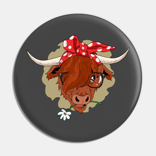 Highland Cow Scotland Scottish Pin by Linco