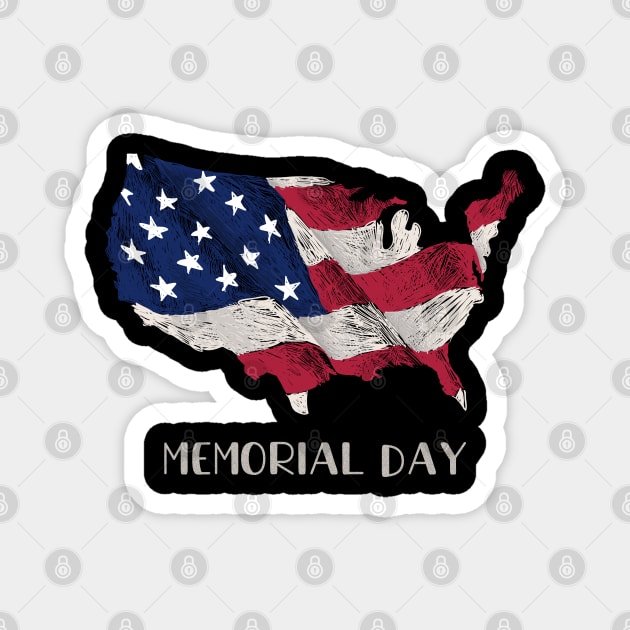 Memorial day Magnet by osaya