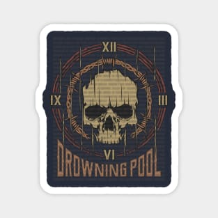 Drowning Pool Vintage Skull Magnet
