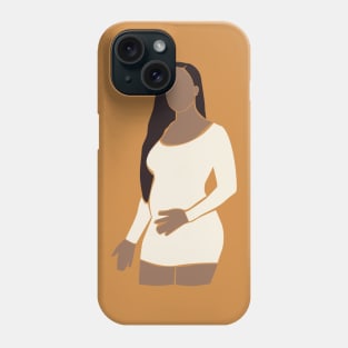 Abstract pregnant vector mother Illustration Phone Case