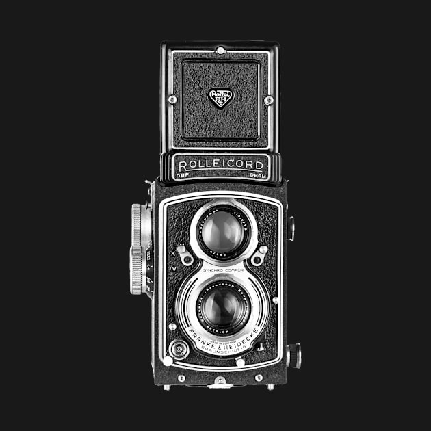 Vintage 1950s Twin Lens Camera - Open Hood by DecPhoto