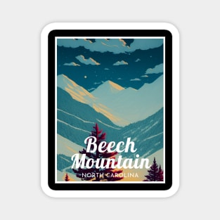 Beech Mountain North Carolina United States ski Magnet