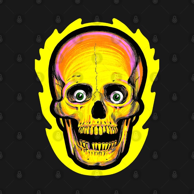 Vintage style Halloween Skull by old_school_designs