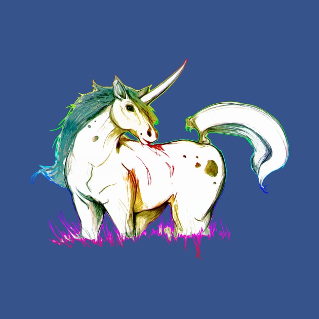 Definitely Gay Rainbow Unicorn by FishWithATopHat