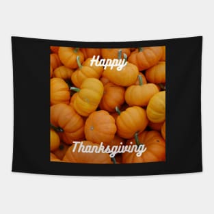 Happy Thanksgiving Pumpkin Pattern Tapestry