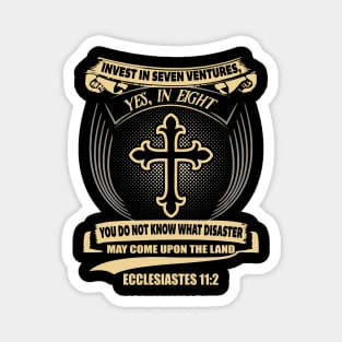 Invest In Seven Ventures Ecclesiastes 11:2 Magnet