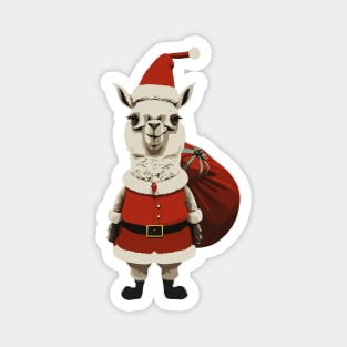 Christmas Funny Cute Llama Magnet