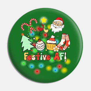 funny christmas AF Pin