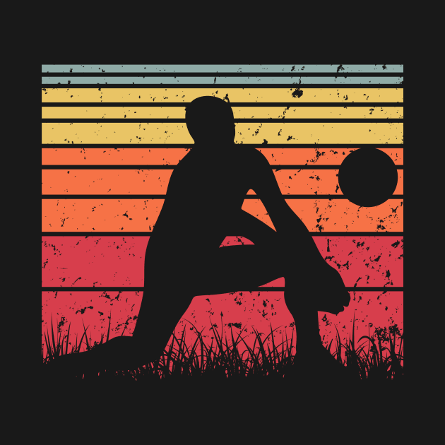 Travel back in time with beach volleyball - Retro Sunsets shirt featuring a player! by Gomqes