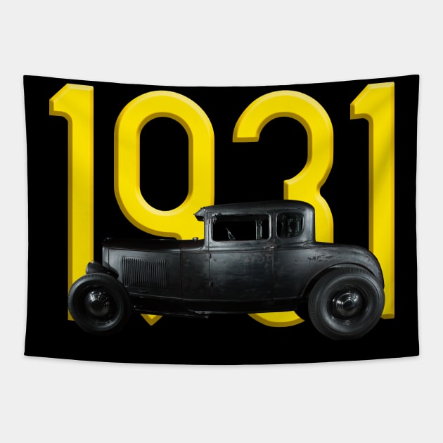 1931 Ford Model A Coupe Hotrod Tapestry by LensesAndWheels