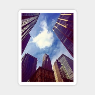 Looking Up, Skyscrapers, Manhattan, NYC Magnet