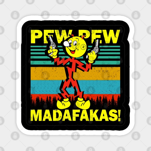 Pew Pew Reddy Kilowatt Magnet by Angelmuvon