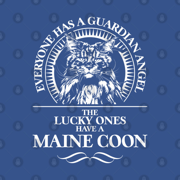 Discover Funny Proud Maine Coon guardian angel cat saying - Maine Coon Cat Mom - T-Shirt