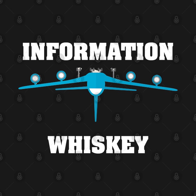 Information Whiskey - Funny Pilot Gift Print by Linco