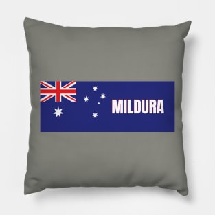 Mildura City in Australian Flag Pillow