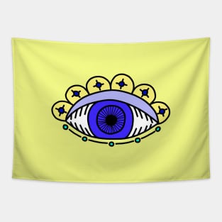 Hand-drawn Eye Collection Tapestry