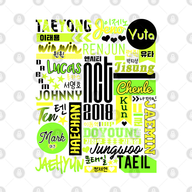 NCT 2018 Collage - Kpop - T-Shirt | TeePublic