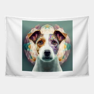 A Fractal Design of A Jack Russell Terrier Tapestry