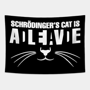 schrödinger cat Tapestry