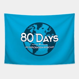 80 Days Logo Splash Tapestry