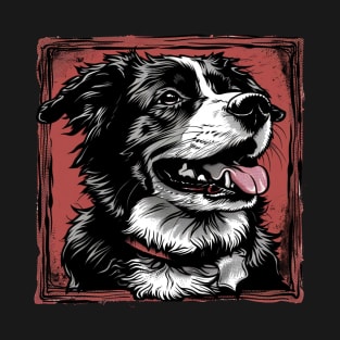 Retro Art Australian Shepherd Dog Lover T-Shirt