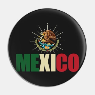 Mexico Flag Emblem T-Shirt Pin