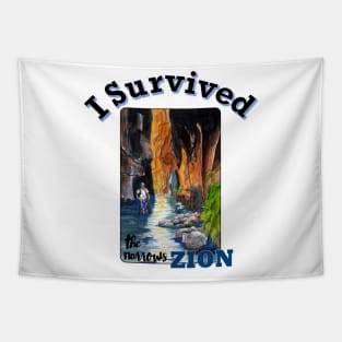 I Survived The Narrows, Zion National Park Tapestry