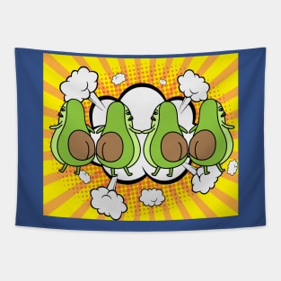 Funny Avocado Fruit Tapestry