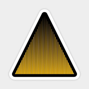 Black and Golden Triangle Magnet