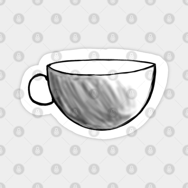 Cup of tea Magnet by Charlotsart