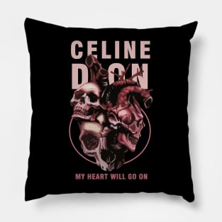 celine dion love metal Pillow