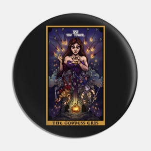 The Goddess Eris The Tower Tarot Card Pin