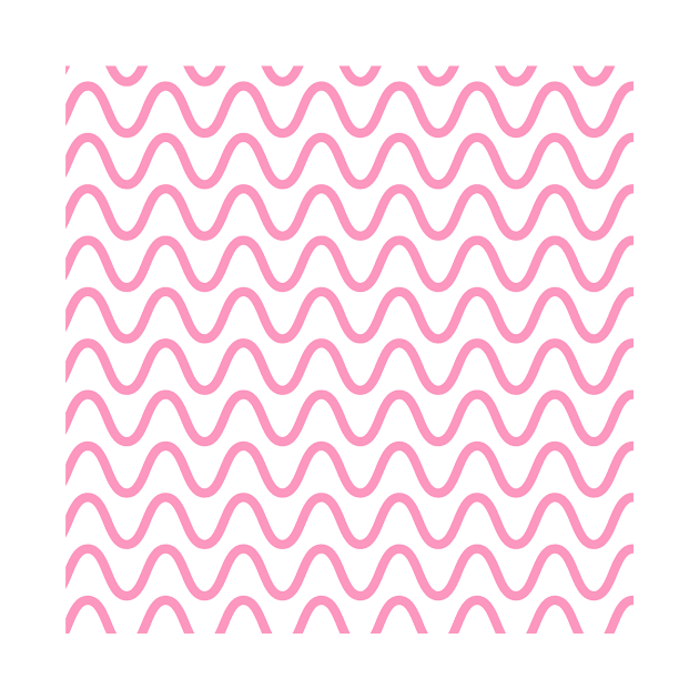 Pink Waves Back To School Pattern by jodotodesign