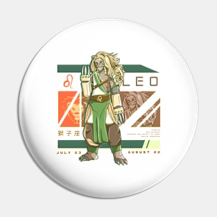 Leo Zodiac Pin