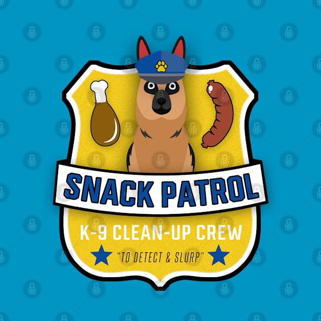 German Shepherd Snack Patrol by Rumble Dog Tees