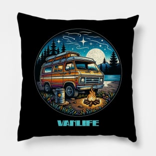 Starry night Vanlife Pillow