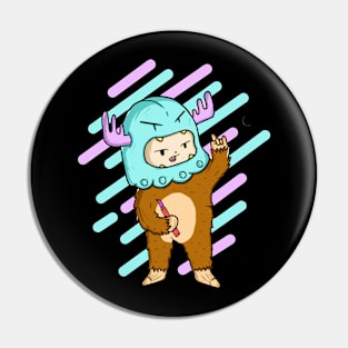 Freakbear Rock Brush Pin