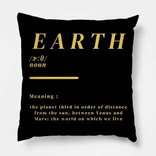 Word Earth Pillow