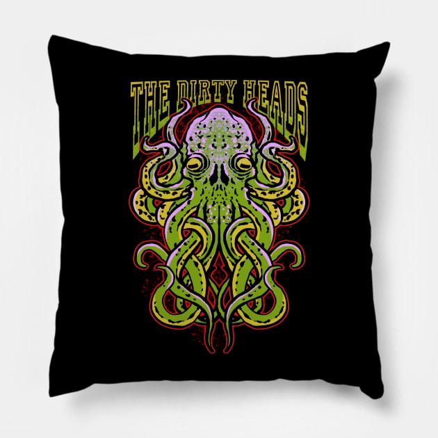 The Dirty Heads band merch octopus design Pillow by ROCKHOPPER