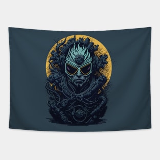 Biomechanical Alien Cyborg Tapestry