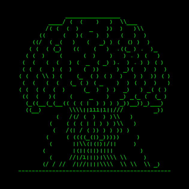 ASCII Nuke (Green Text) by jdemacek