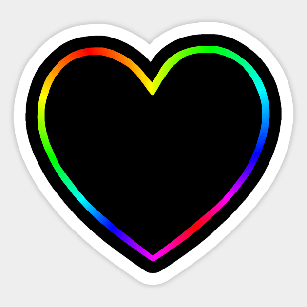 Outline Of A Heart Sticker