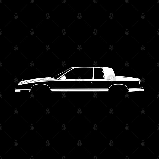 Cadillac Eldorado Biarritz (1991) Silhouette by Car-Silhouettes