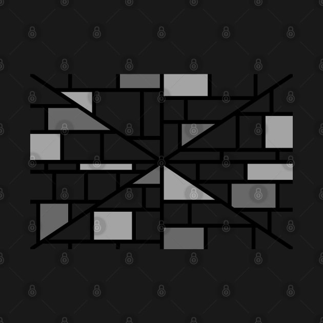 Abstract mosaic pattern grid with grey colours by Russell102